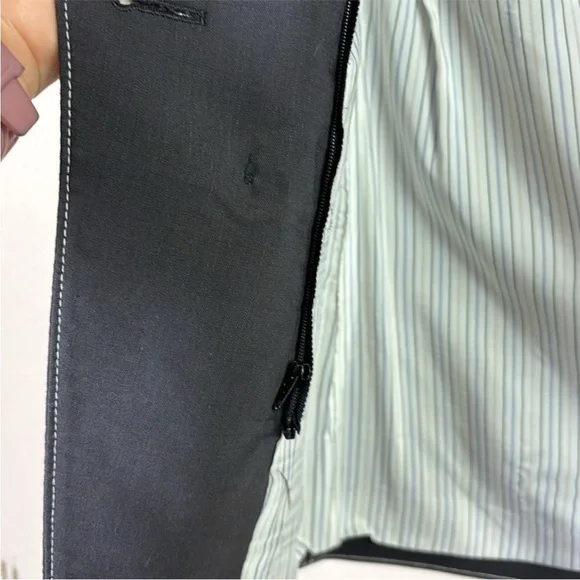 Veronica Beard Hastings Dickey Button Linen Blend Jacket Dark Navy Blue size 10 - Picture 8 of 16